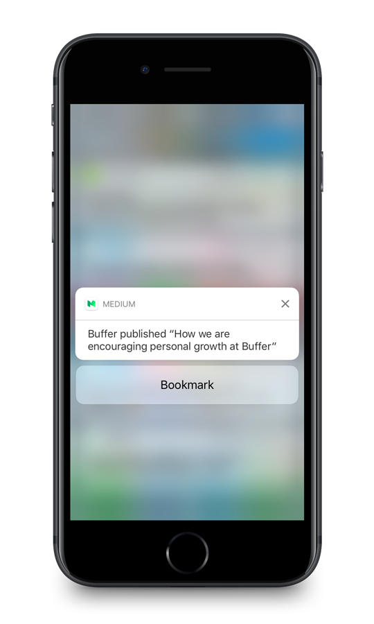 Interactive Notifications in the Notification View
