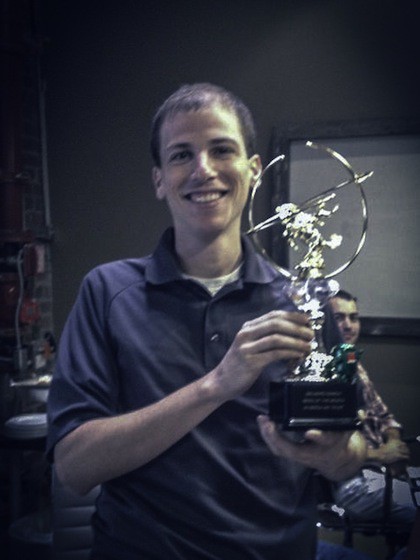 Alex With the BNOTM trophy of awesome.