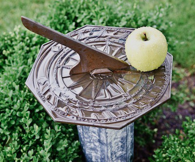 Sundial with apple, found by the Loudoun Museum in Leesburg, VA