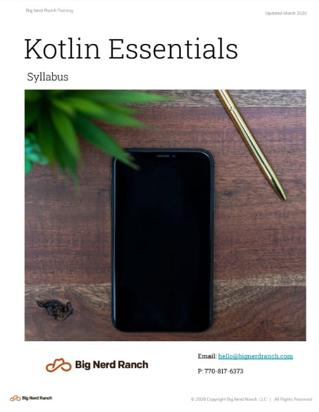 Kotlin Essentials - Big Nerd Ranch